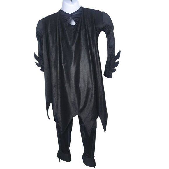 Batman Costume Boy's Medium Molded Chest Jumpsuit Cape Mask NWOT - Picture 5 of 7